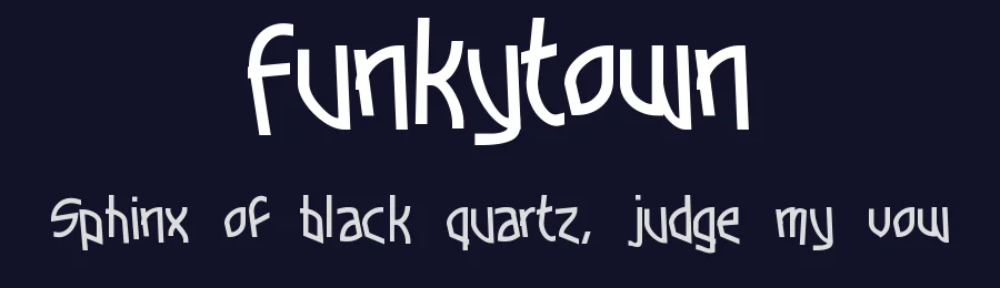 Funkytown by Geronimo Font Studios — Decorative Font — thumbnail 2