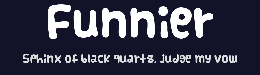 Funnier by Omar Mogollón-Alagunna — Decorative Font — thumbnail 2