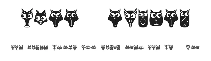 Funny Aliens by Vladimir Nikolic — Dingbats Font