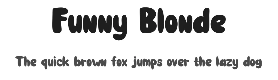 Funny Blonde