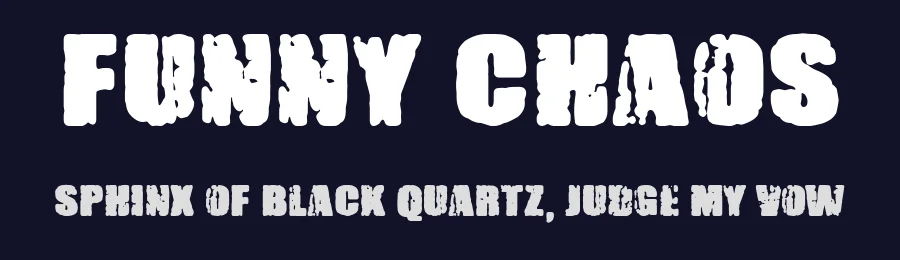 Funny Chaos by Woodcutter — Decorative Font — thumbnail 2