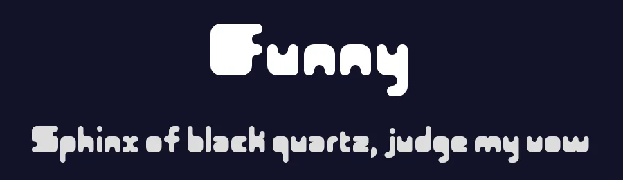 Funny by Simin Massoudi — Display Font — thumbnail 2