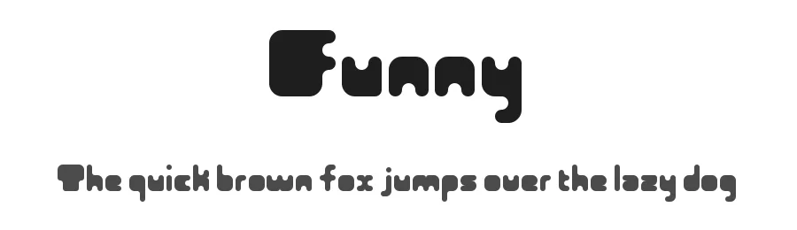 Funny by Simin Massoudi β Display Font