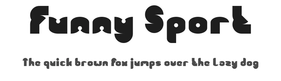 Funny Sport by weknow — Decorative Font