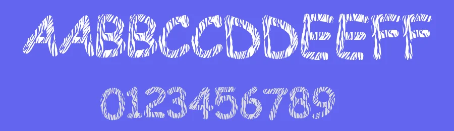 Funny Zebra by Xerographer Fonts — Decorative Font — thumbnail 3