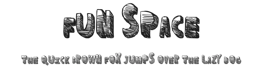 Fun Space by Xerographer Fonts — Decorative Font