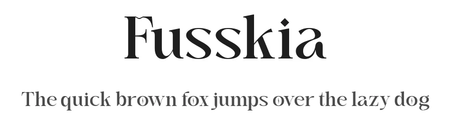 Fusskia by TypeClassHeroes — Serif Font