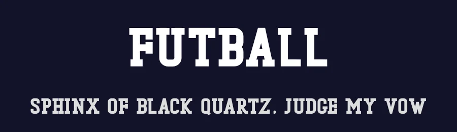 Futball by Vultype — Decorative Font — thumbnail 2