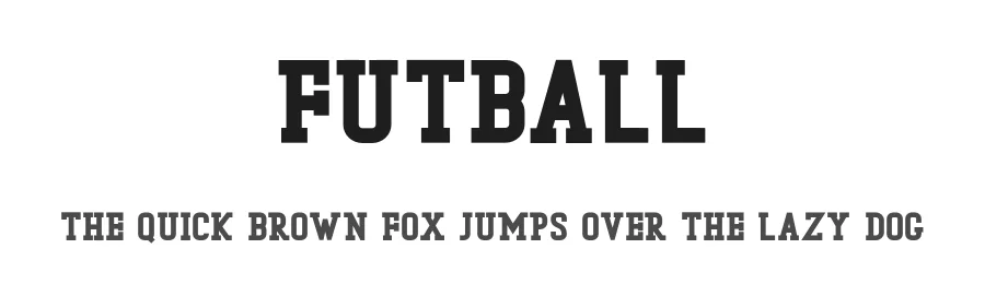 Futball by Vultype — Decorative Font