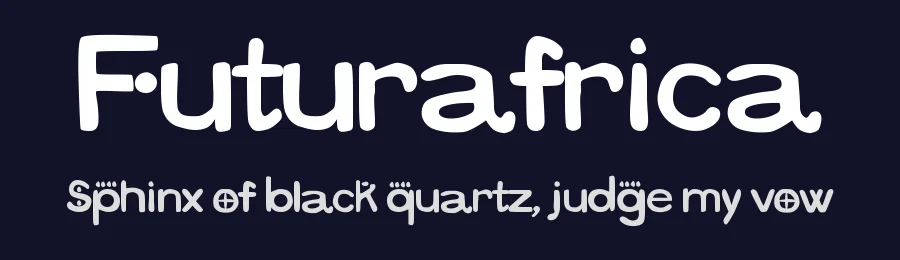 Futurafrica by Matias Romero — Decorative Font — thumbnail 2