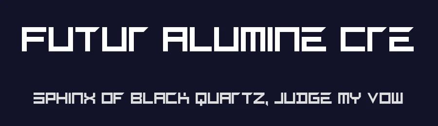 Futur Alumine Cre by Fred Cre — Display Font — thumbnail 2
