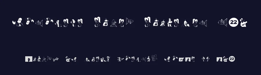Futurama Alien Alphabet Two by Ruby D — Dingbats Font — thumbnail 2