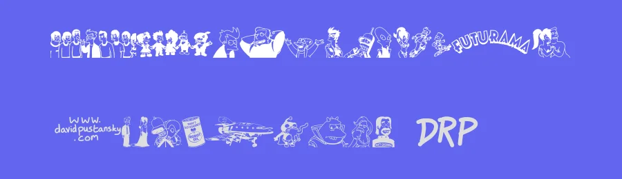 Futurama All Hail The Hypnotoad by xstreamed.tv — Dingbats Font — thumbnail 3