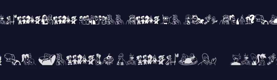 Futurama All Hail The Hypnotoad by xstreamed.tv — Dingbats Font — thumbnail 2