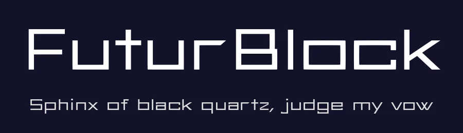 FuturBlock by Cameron Bensimon — Display Font — thumbnail 2
