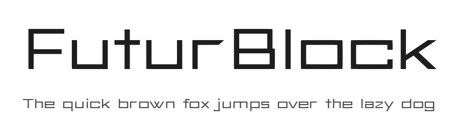 FuturBlock by Cameron Bensimon β Display Font