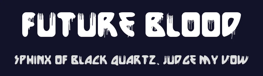 Future Blood by Woodcutter — Decorative Font — thumbnail 2