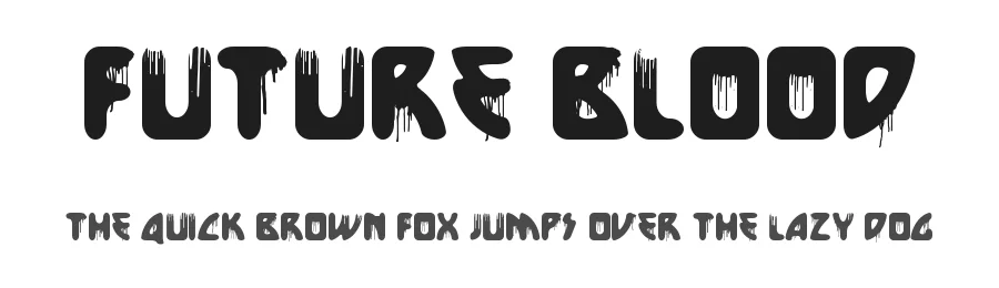 Future Blood by Woodcutter — Decorative Font
