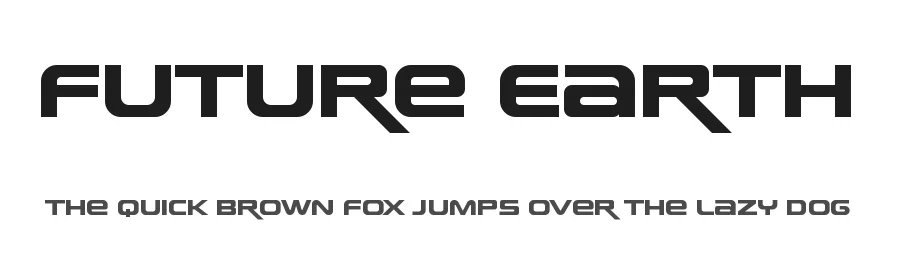 Future Earth by V. Sarela — Display Font