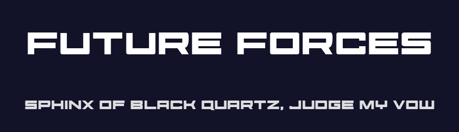 Future Forces by Iconian Fonts — Display Font — thumbnail 2