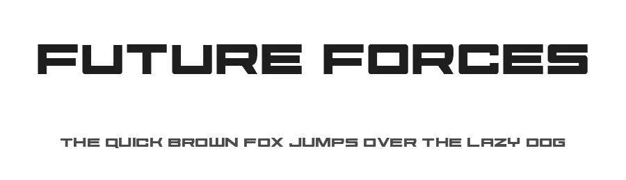 Future Forces by Iconian Fonts — Display Font