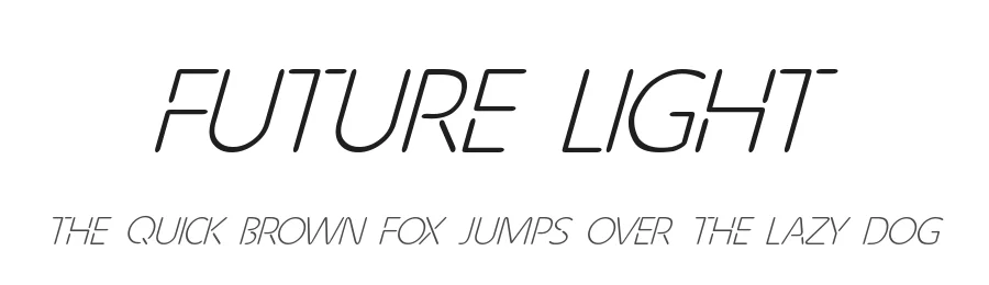 Future Light by Joseph Dawson — Display Font
