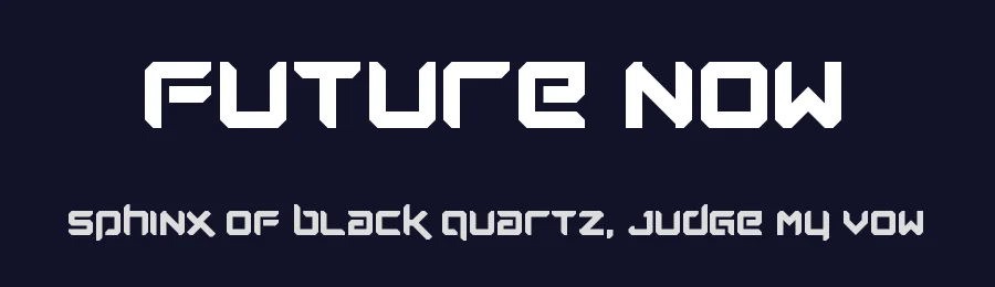 Future Now by Chequered Ink — Display Font — thumbnail 2