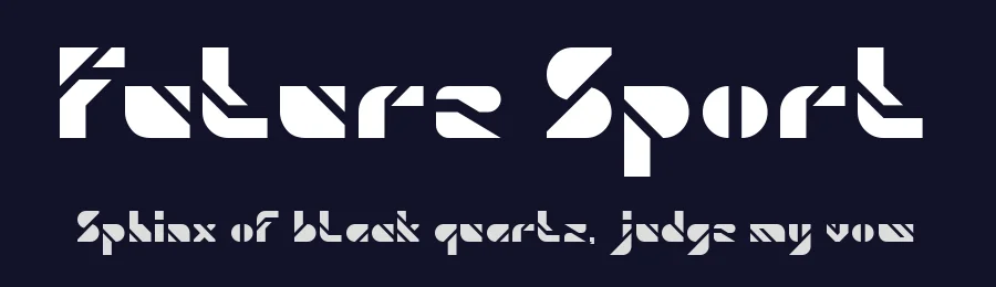 Future Sport by weknow — Display Font — thumbnail 2