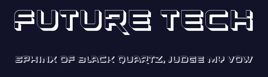 Future Tech by Vladimir Nikolic — Display Font — thumbnail 2