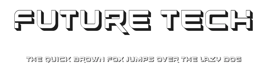 Future Tech by Vladimir Nikolic — Display Font