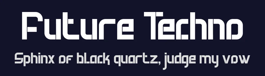 Future Techno by Surya Creatype — Display Font — thumbnail 2