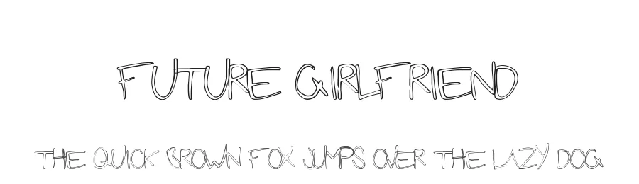 Future Girlfriend by Xerographer Fonts β Decorative Font