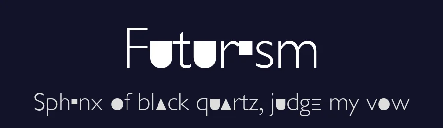 Futurism by Stefano Mazzari — Display Font — thumbnail 2