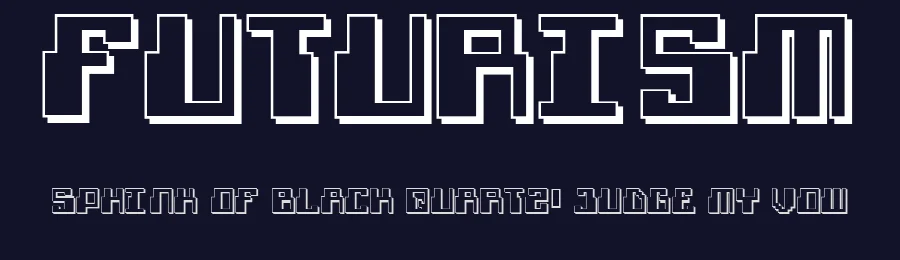 Futurism by Pizzadude — Display Font — thumbnail 2