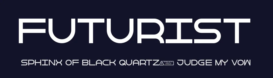 Futurist by Kong Font — Display Font — thumbnail 2