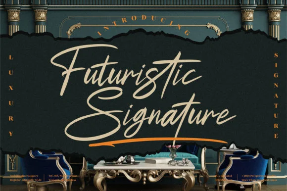 Futuristic Signature Font by Perspectype — Script Handwritten Font