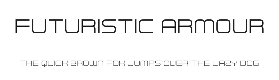 Futuristic Armour by Chequered Ink — Display Font
