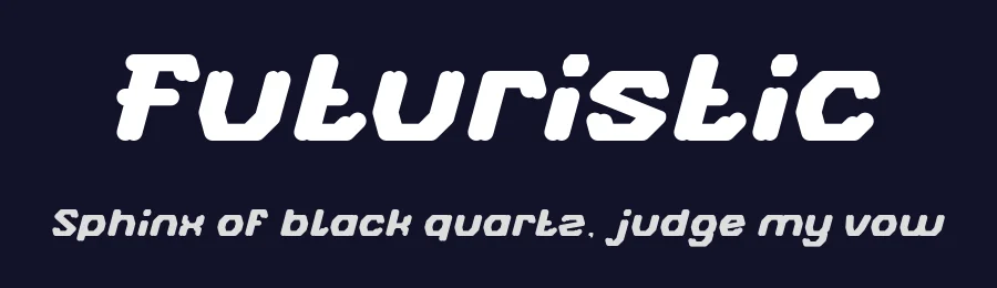 Futuristic by weknow — Display Font — thumbnail 2