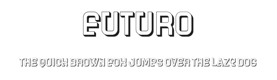 Futuro by Vladimir Nikolic β Decorative Font