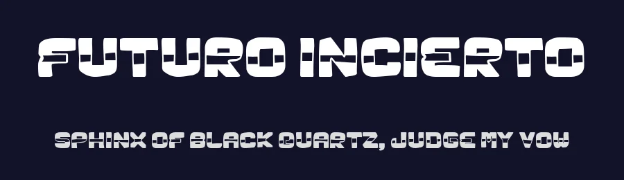 Futuro Incierto by Woodcutter — Decorative Font — thumbnail 2