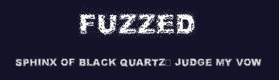 Fuzzed by James Shields — Decorative Font — thumbnail 2