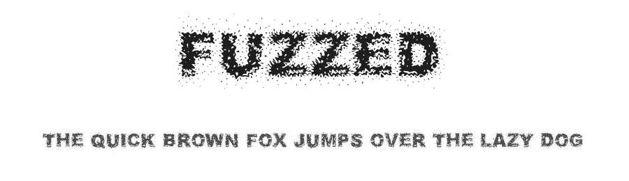 Fuzzed by James Shields — Decorative Font