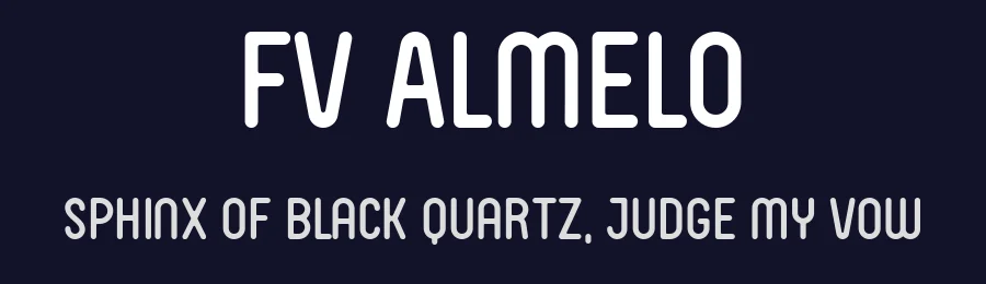 FV Almelo by Studio Floris Voorveld — Sans Serif Font — thumbnail 2