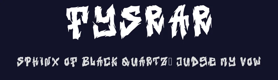 Fysrar by Fyisrar Studio — Decorative Font — thumbnail 2