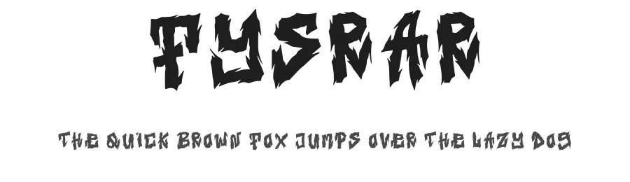 Fysrar by Fyisrar Studio — Decorative Font