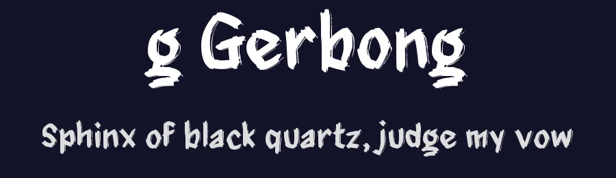 g Gerbong by wepfont.com — Script Handwritten Font — thumbnail 2