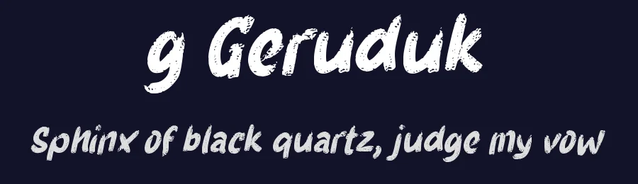 g Geruduk by wepfont.com — Script Handwritten Font — thumbnail 2