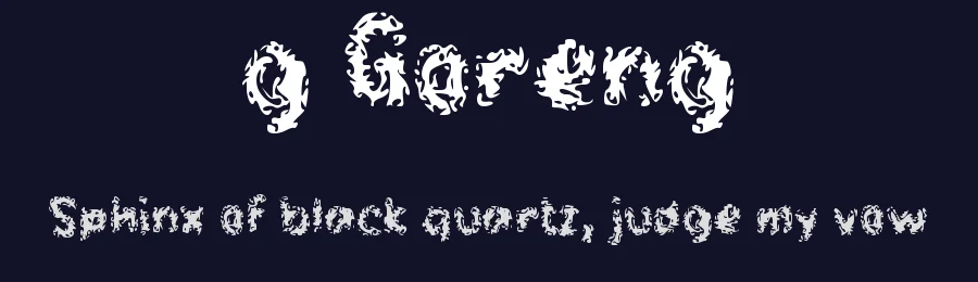 g Goreng by wepfont.com — Decorative Font — thumbnail 2