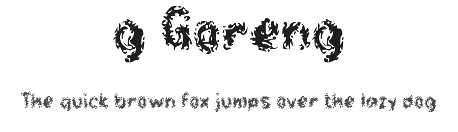 g Goreng by wepfont.com — Decorative Font