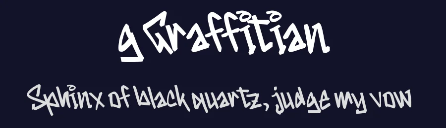g Graffitian by wepfont.com — Script Handwritten Font — thumbnail 2